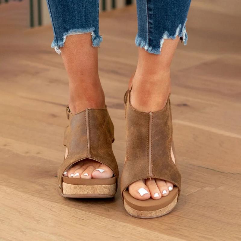Amara | Orthopädische Damen Sandalen aus Leder mit Verstellbaren Riemen und Stoßdämpfender Sohle 6