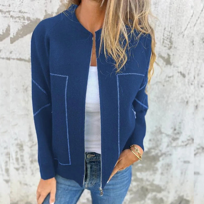 Amina™ Damenjacke mit Reißverschluss – Warm und Stylisch für Herbst und Winter 3