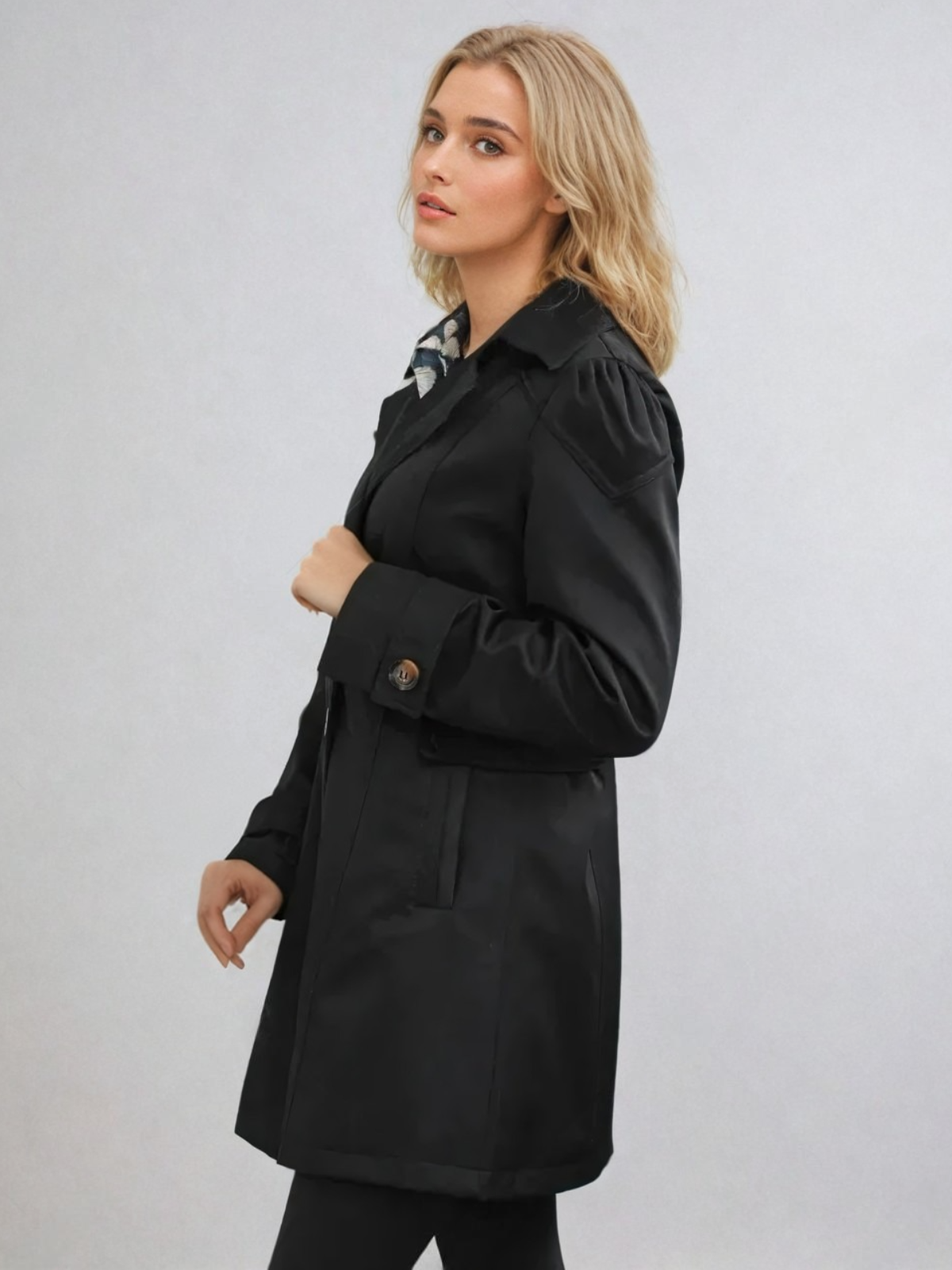 Bettina | Damen Trenchcoat Beige – Moderne Getailleerte Jacke für Elegante Silhouetten 4