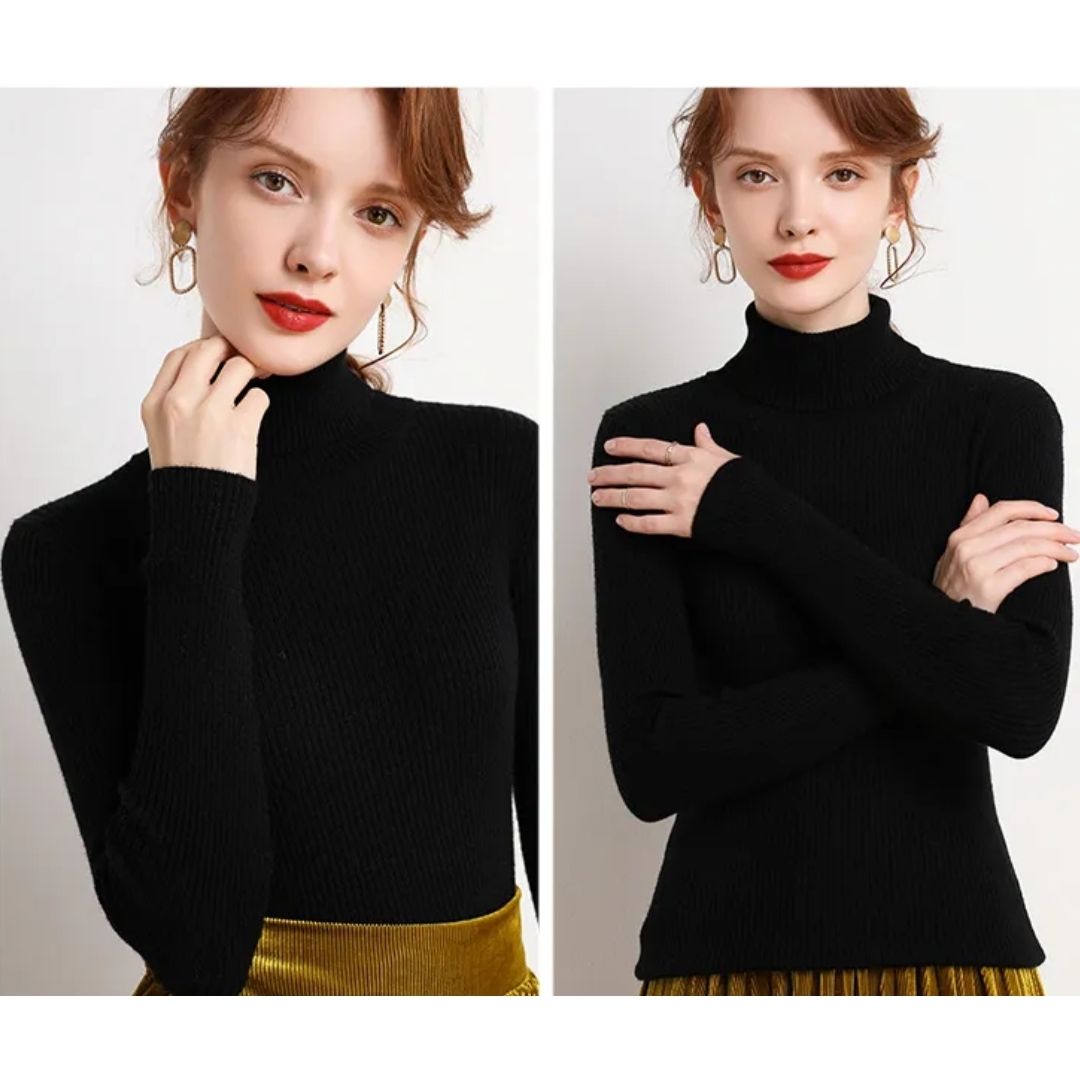 Charlotte Damen Pullover – Gerippter Baumwolle, Warm und Vielseitig 11