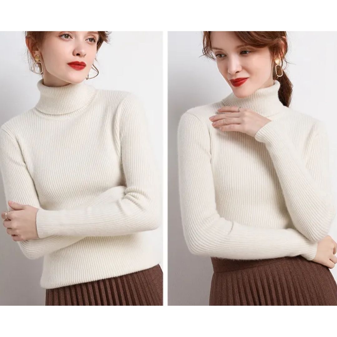 Charlotte Damen Pullover – Gerippter Baumwolle, Warm und Vielseitig 12