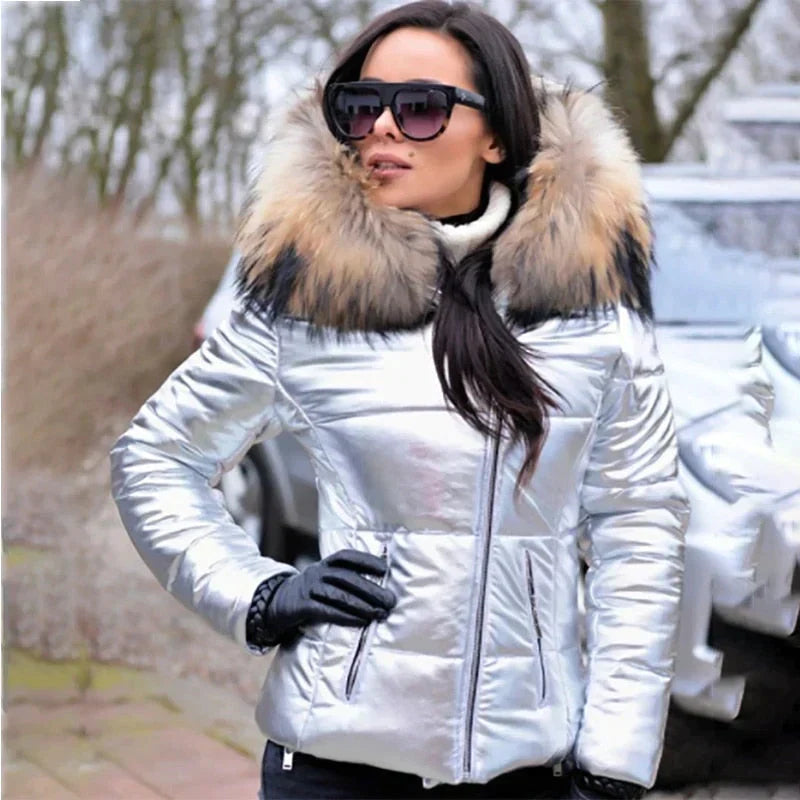 Chice Winterjacke für Damen – Gefüttert mit Kunstpelz, Elegant 5