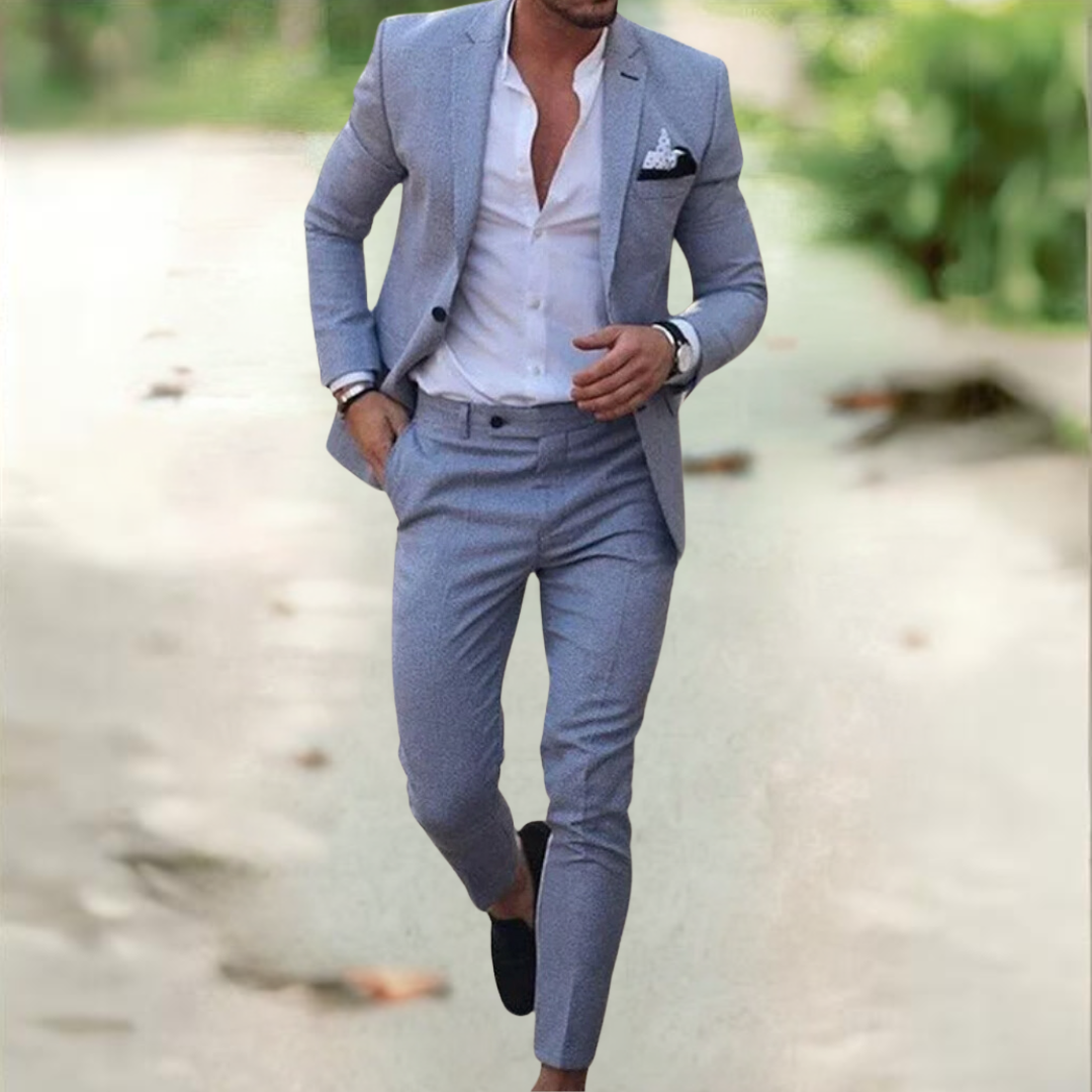 Daan | Herren Leinenanzug – Luxuriöses Anzug-Set aus Hochwertigem Leinen für Stil und Komfort 2