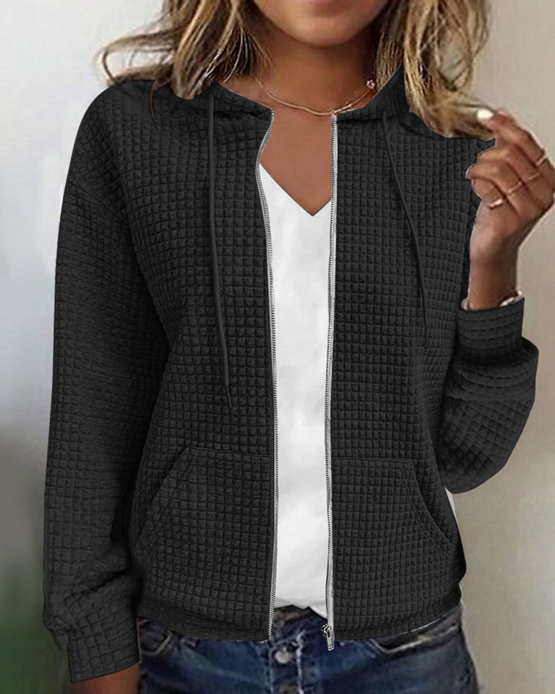 Damen Casual Vest – Bequeme Baumwolle mit Taschen und Kordelzügen 2