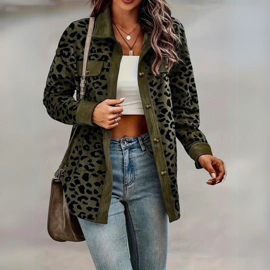 Damen Elegante Jacke – Luipaardprint, Vielseitig 5