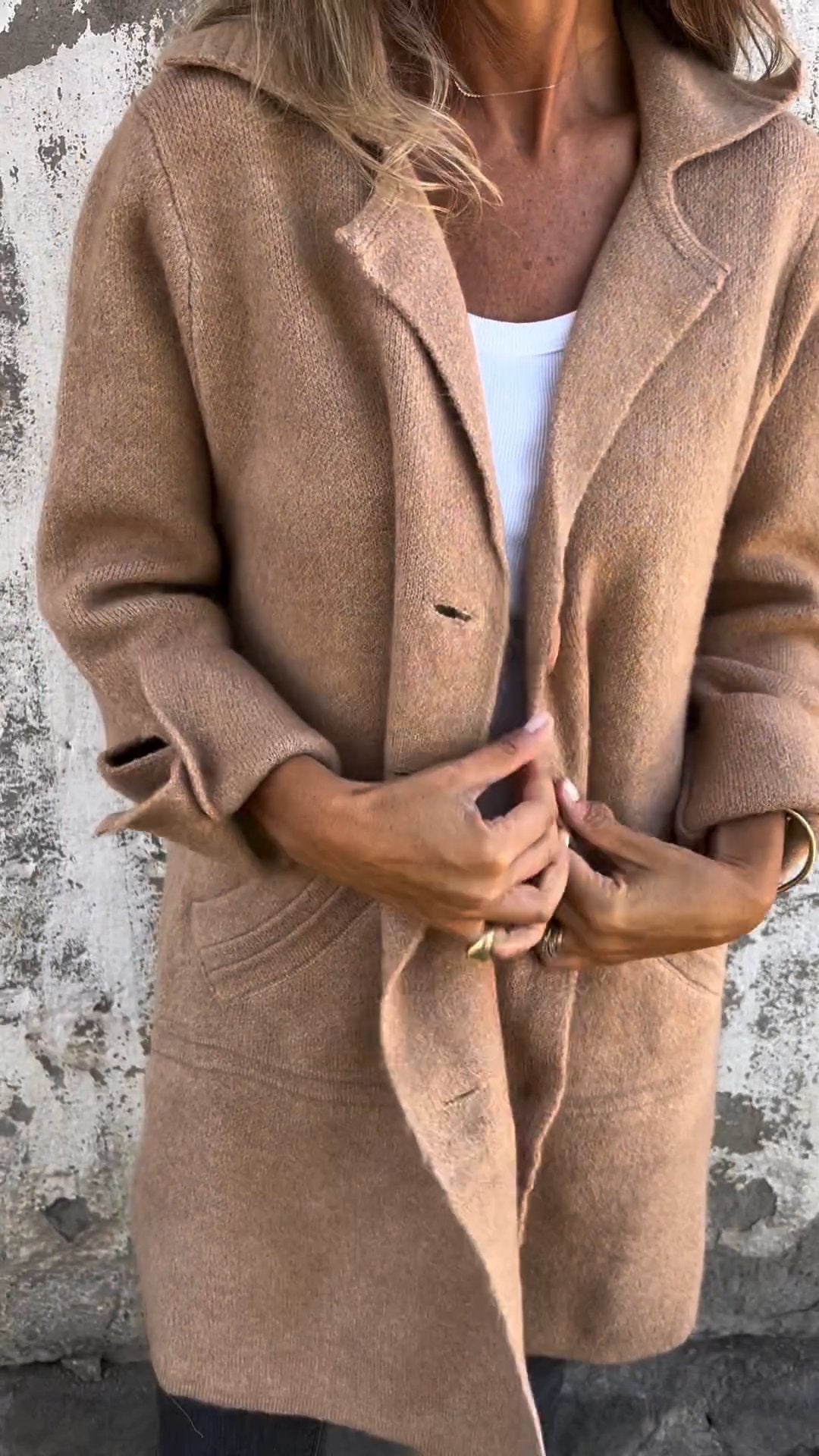 Damen Lange Strickjacke – Hochwertige, Weiche Materialien 11