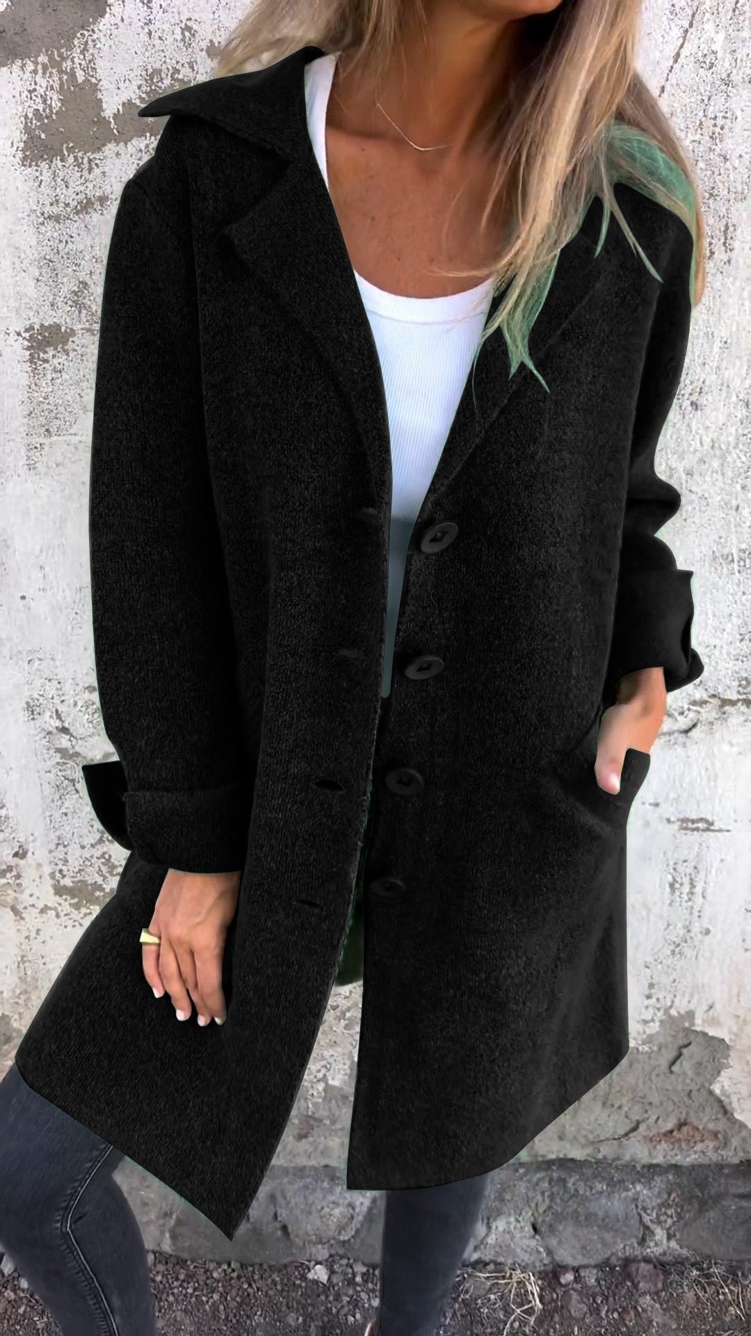 Damen Lange Strickjacke – Hochwertige, Weiche Materialien 5