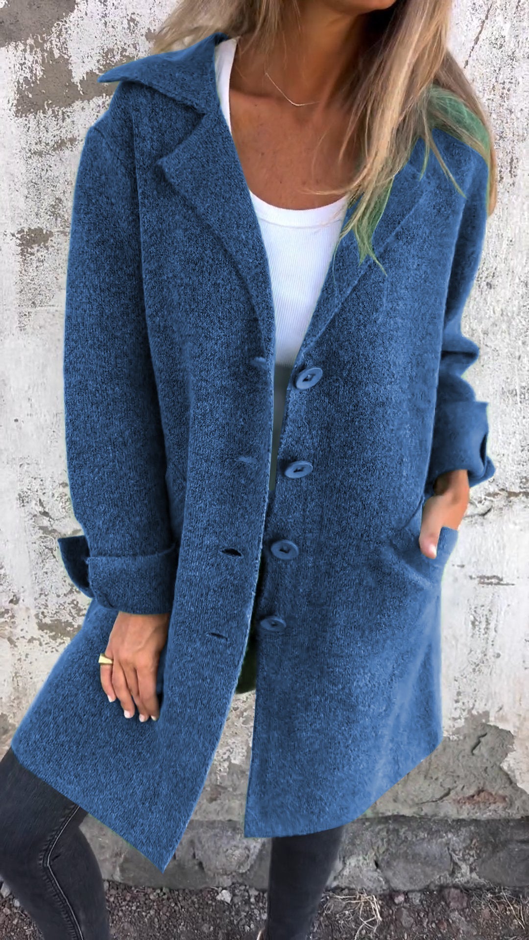 Damen Lange Strickjacke – Hochwertige, Weiche Materialien 9