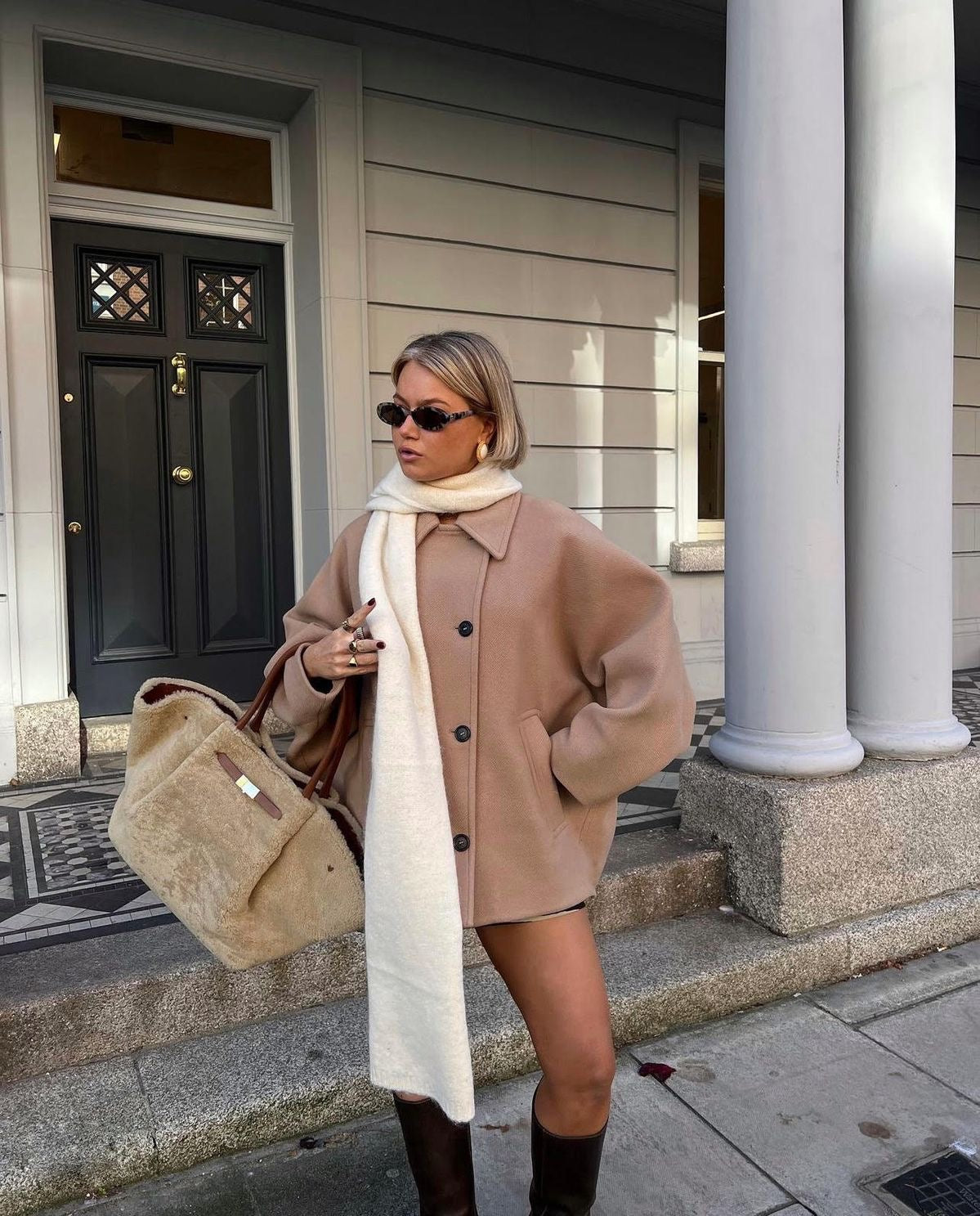 Damen Oversized Wolljacke – Eleganter Komfort für Herbst und Winter 2