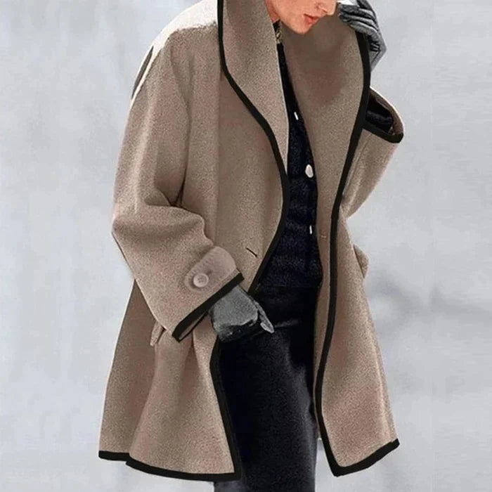 Damen Oversized Wollwinterjacke – Hochwertige Wollmischung, Elegant 2