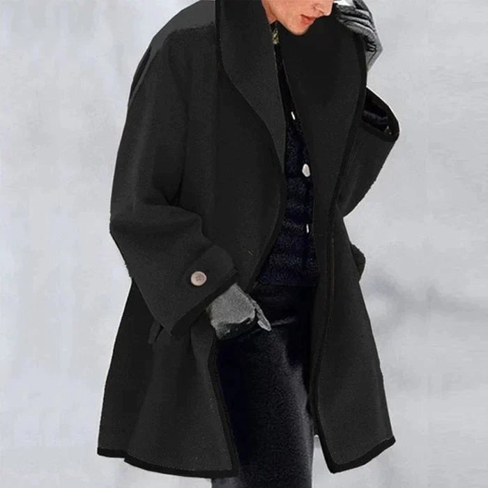 Damen Oversized Wollwinterjacke – Hochwertige Wollmischung, Elegant 3