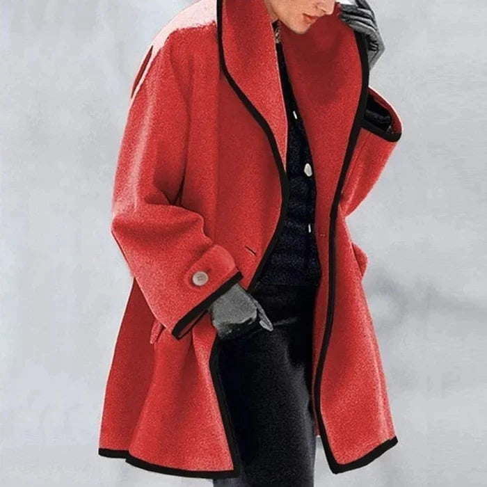 Damen Oversized Wollwinterjacke – Hochwertige Wollmischung, Elegant 4