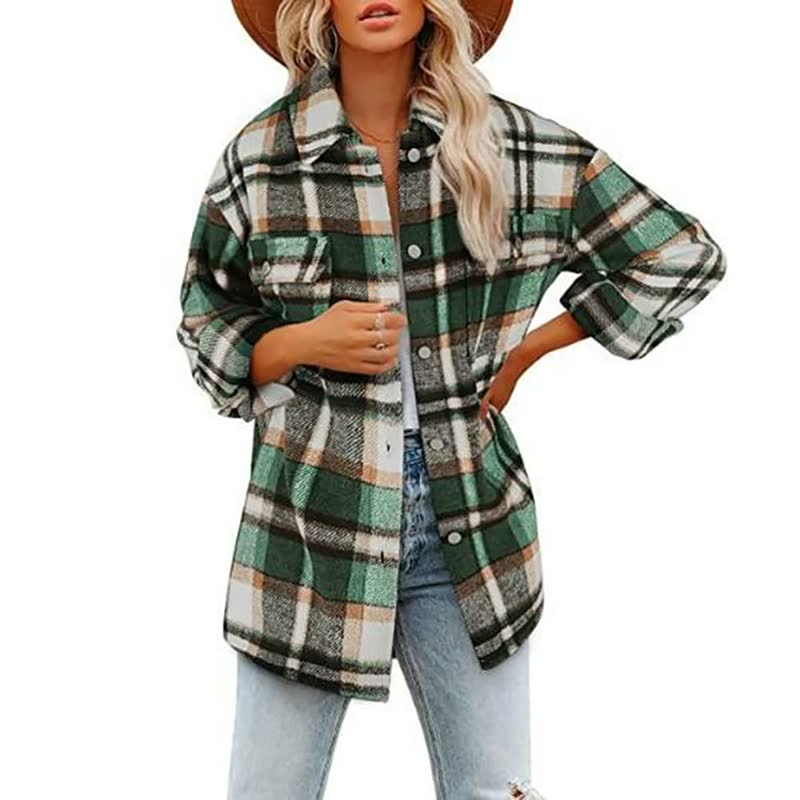 Damenjacke Karomuster – Weiches Material, Trendy Design 4