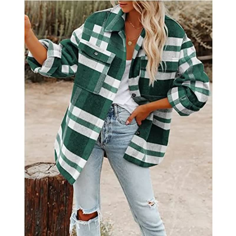 Damenjacke Karomuster – Weiches Material, Trendy Design 7