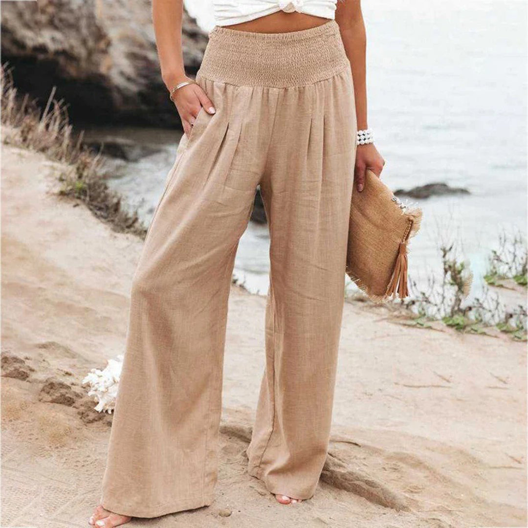 Elastische Leinen Sommerhose für Damen – Atmungsaktiv und Bequem 5
