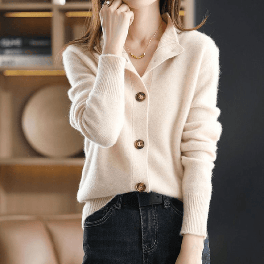 Elegant Cashmere Cardigan For Women Hause Lune