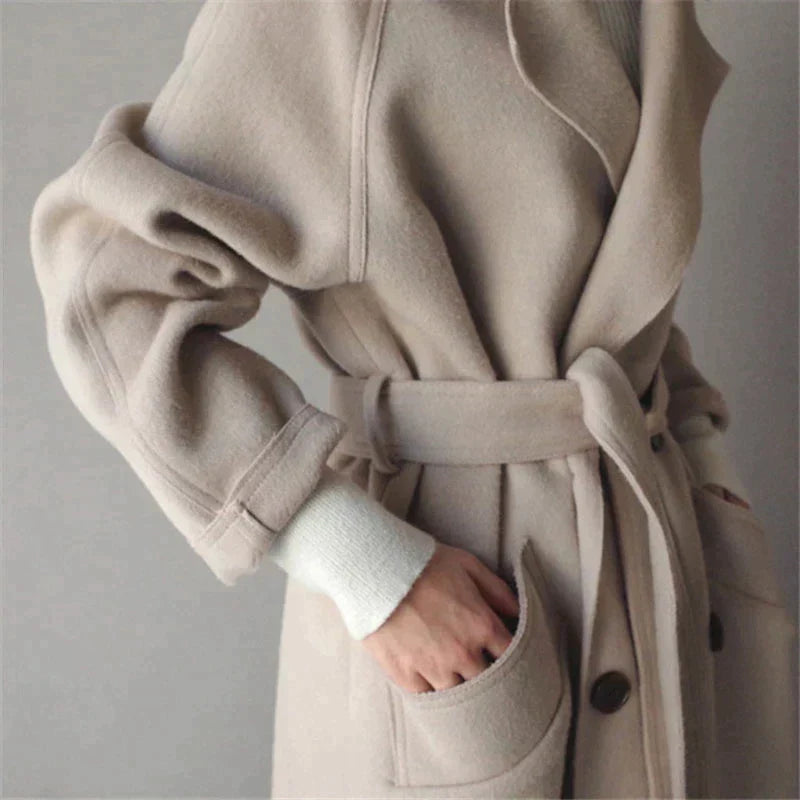 Elegante Damenjacke – Hochwertiges Material, Lange Winterjacke 2