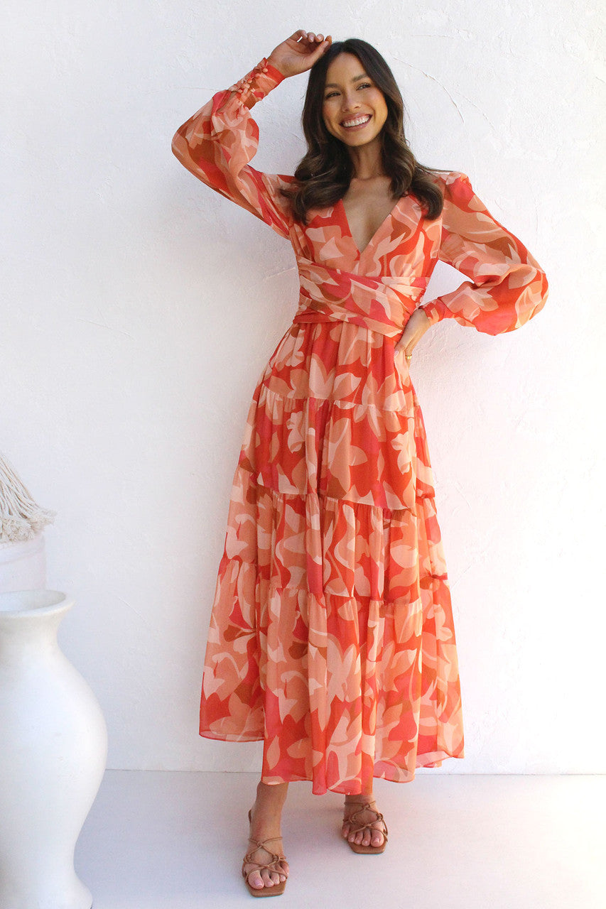 Estelle | Blumen Wickelkleid Damen für Sommer und Hochzeit 0