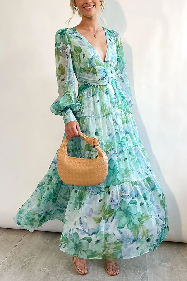 Estelle | Blumen Wickelkleid Damen für Sommer und Hochzeit 2