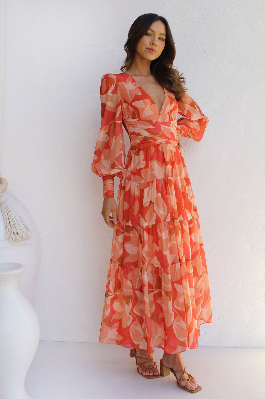 Estelle | Blumen Wickelkleid Damen für Sommer und Hochzeit 6