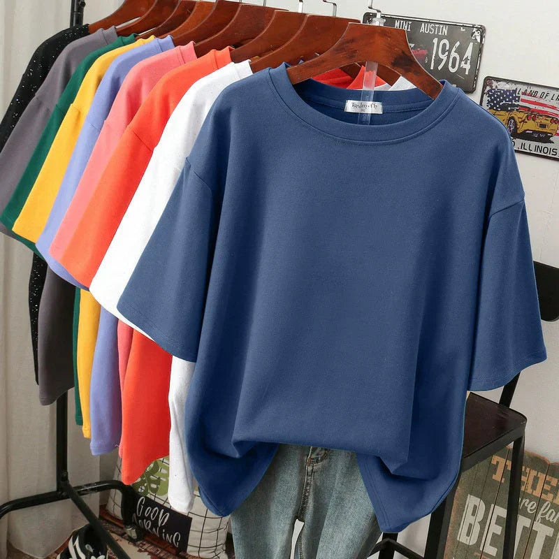 Frederikka Oversized T-Shirt Damen – Weiche Baumwollmischung, Lässig 10
