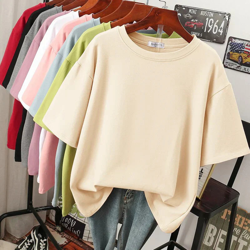 Frederikka Oversized T-Shirt Damen – Weiche Baumwollmischung, Lässig 11