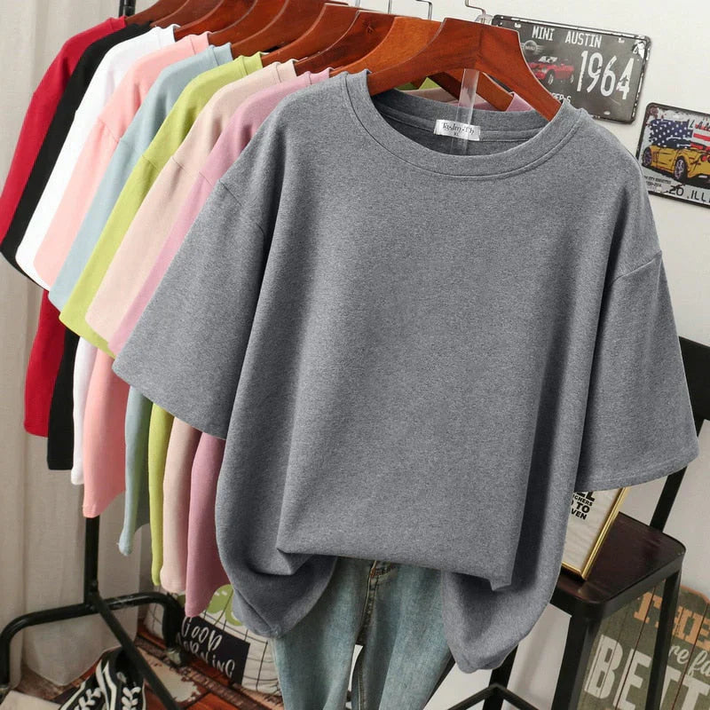 Frederikka Oversized T-Shirt Damen – Weiche Baumwollmischung, Lässig 4