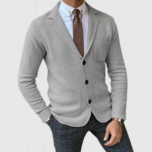 Luxuriöser Strickblazer für Herren Hause Lune