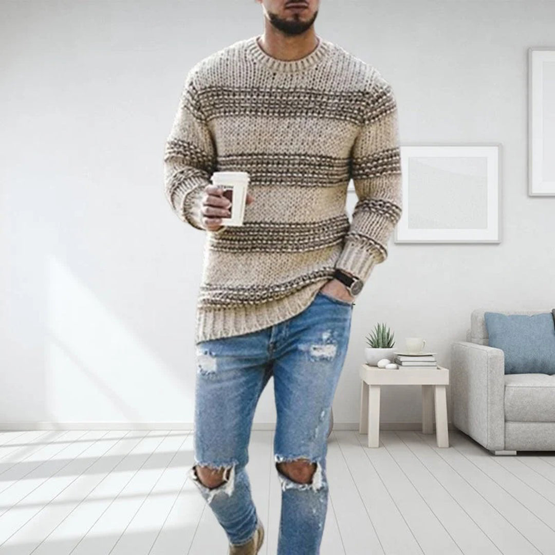 Herren Grobstrickpullover LANDYN – Norwegisches Design, Winterwarm 0