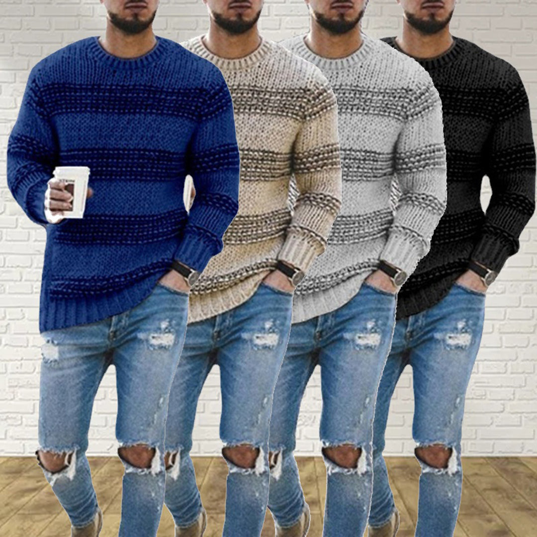 Herren Grobstrickpullover LANDYN – Norwegisches Design, Winterwarm 4