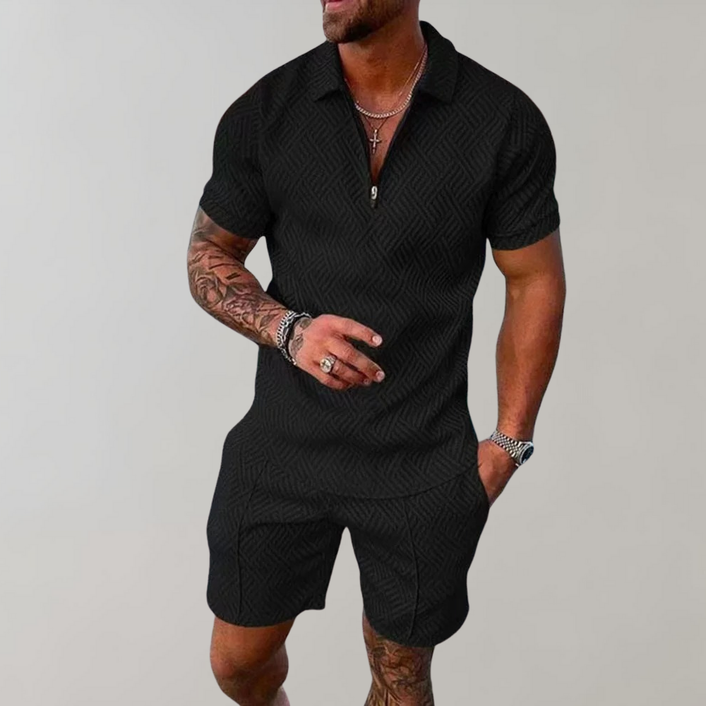 Hugo | Luftiges Herren Sommeroutfit mit Poloshirt und Shorts 0