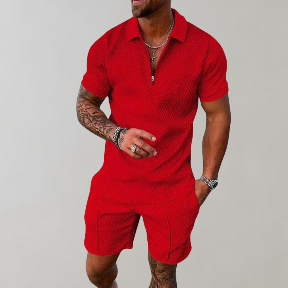 Hugo | Luftiges Herren Sommeroutfit mit Poloshirt und Shorts 4
