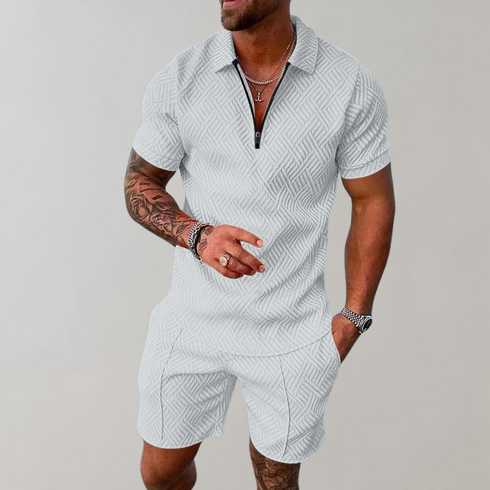 Hugo | Luftiges Herren Sommeroutfit mit Poloshirt und Shorts 5