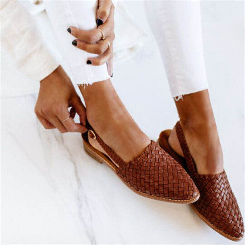 Jenica Slingback Ballerinas Damen – Geflochtenes Design, Bequem und Elegant 0