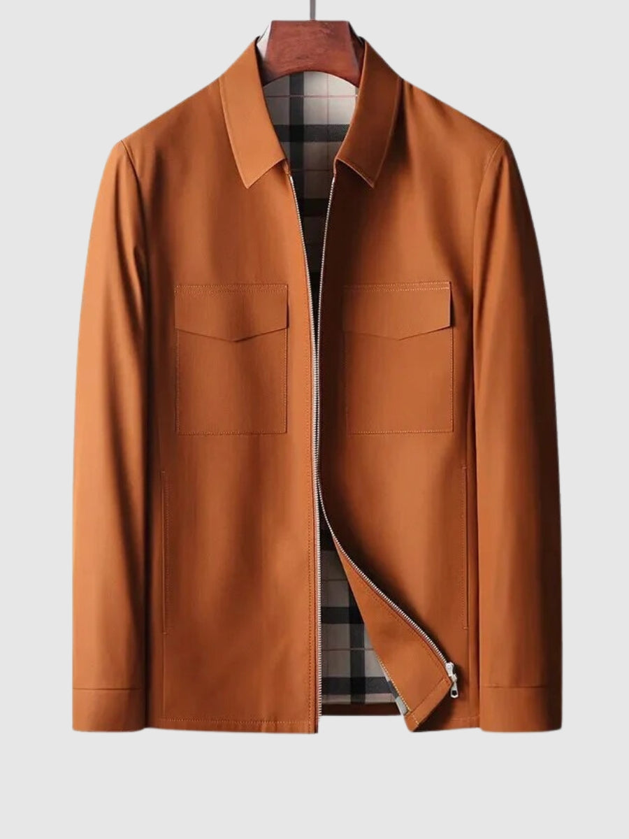 Klassische Flanelljacke für Herren – Luxuriöses Material, Getailleter Schnitt 0