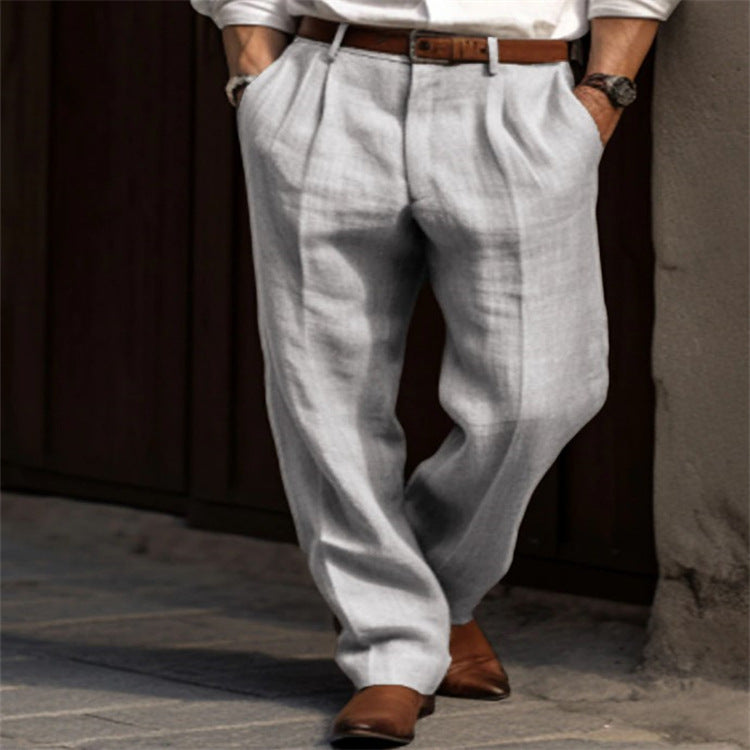 Klaus | Herren Leinenhose – Leichte und Bequeme Hose für Sommer Eleganz 2