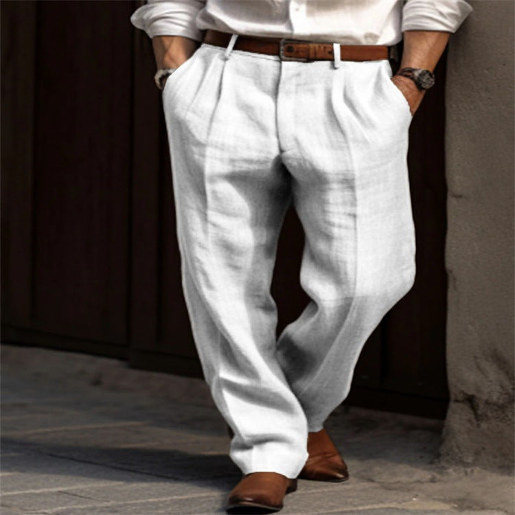 Klaus | Herren Leinenhose – Leichte und Bequeme Hose für Sommer Eleganz 3