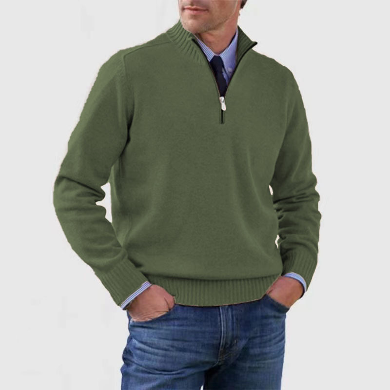 Mariner | Gebreid Herrenpullover mit halbem Reißverschluss 14