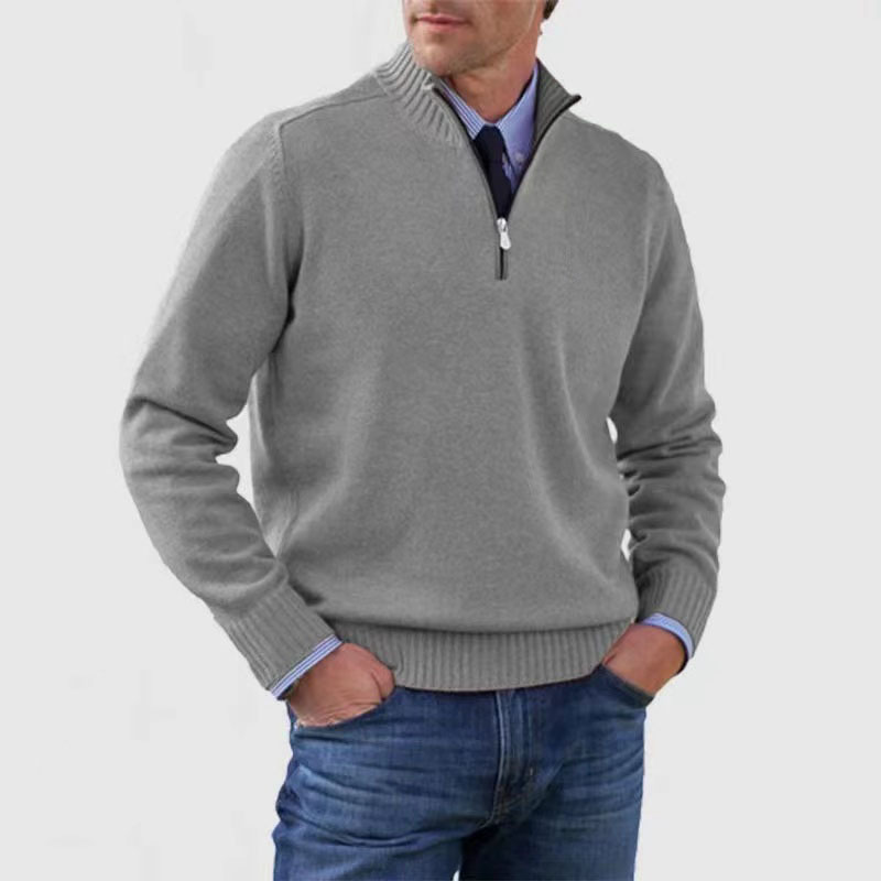 Mariner | Gebreid Herrenpullover mit halbem Reißverschluss 3
