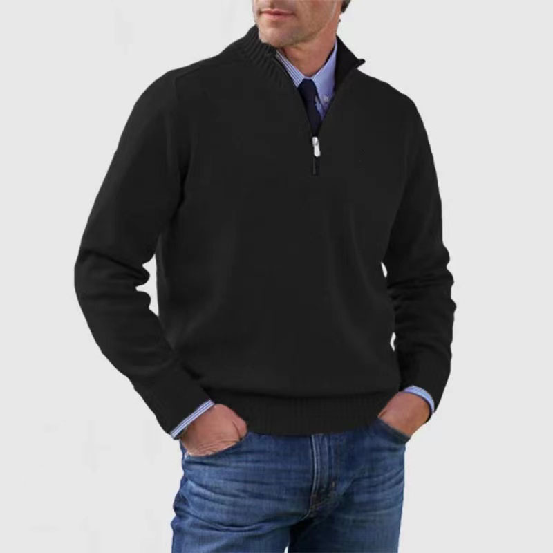 Mariner | Gebreid Herrenpullover mit halbem Reißverschluss 4