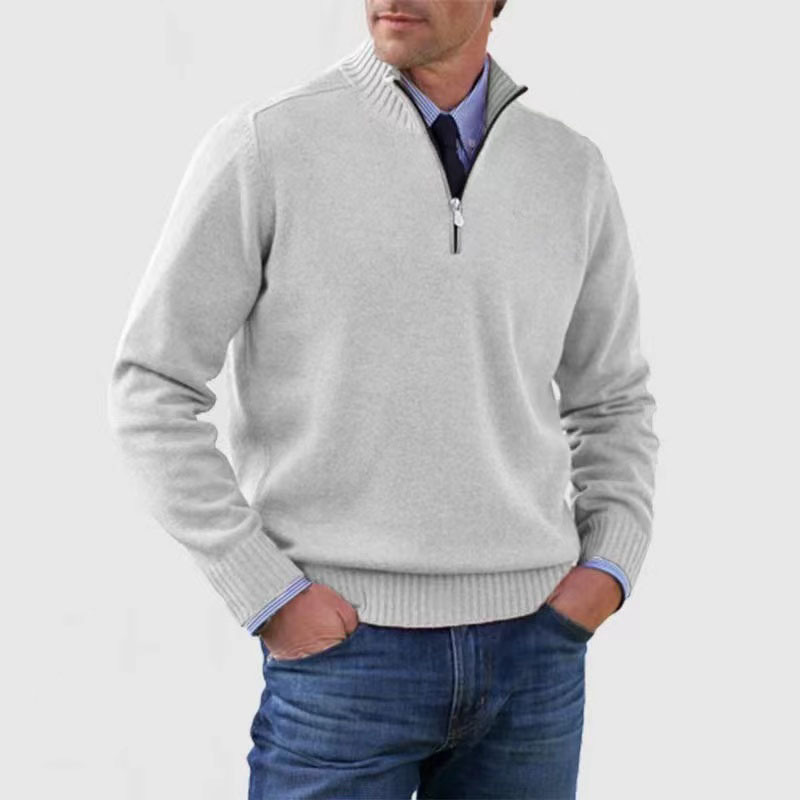 Mariner | Gebreid Herrenpullover mit halbem Reißverschluss 5