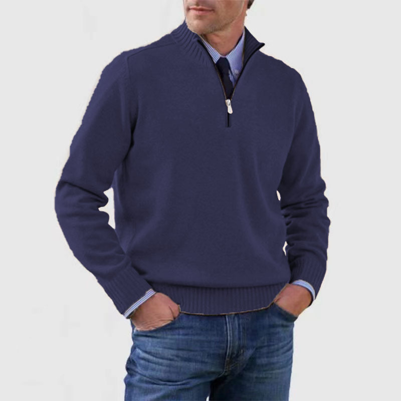 Mariner | Gebreid Herrenpullover mit halbem Reißverschluss 6