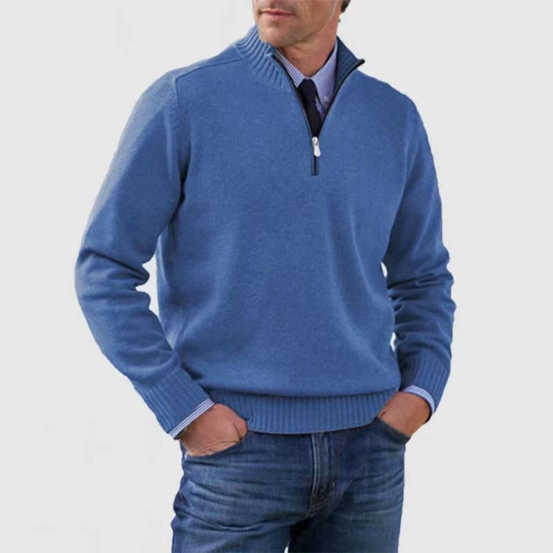 Mariner | Gebreid Herrenpullover mit halbem Reißverschluss 7