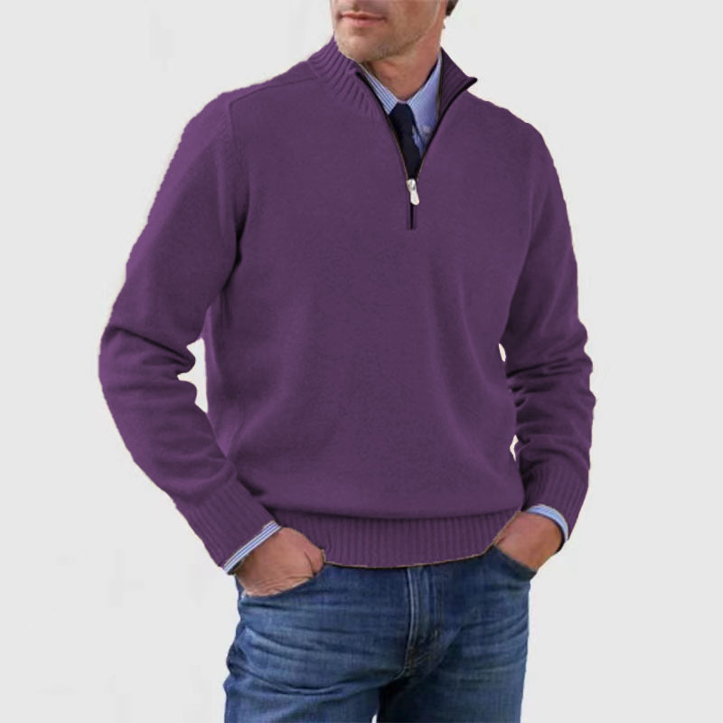 Mariner | Gebreid Herrenpullover mit halbem Reißverschluss 9