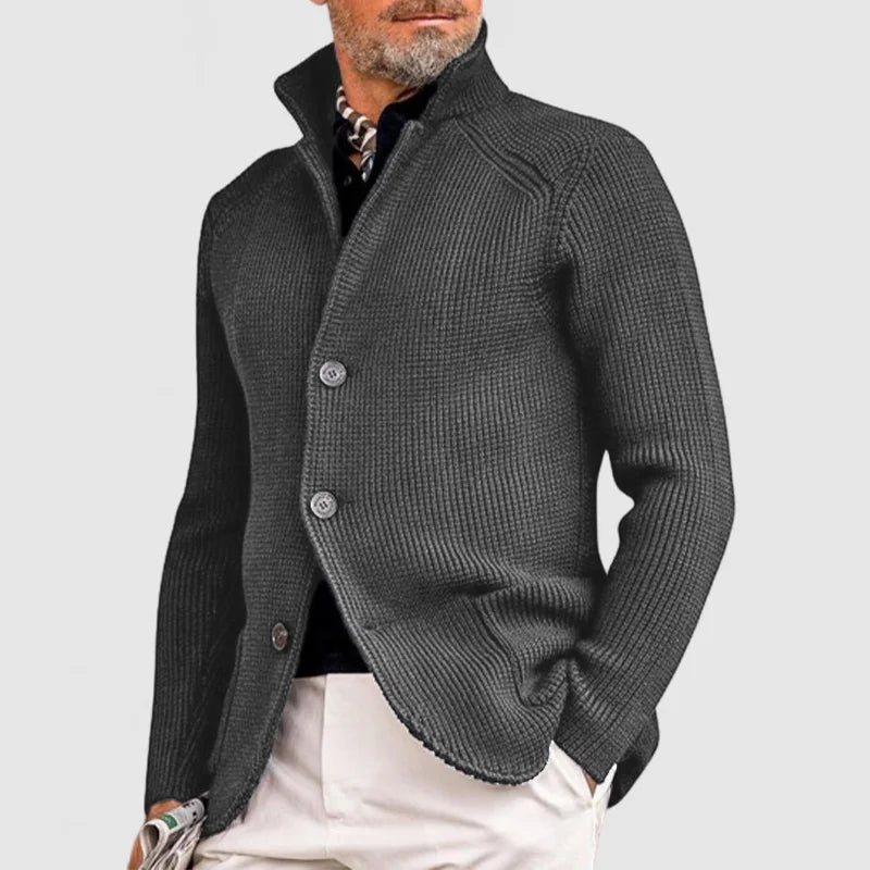 Maximilian | Stilvolles Warmes Strickvest Für Herren Mit Klassischem Knopfverschluss 4