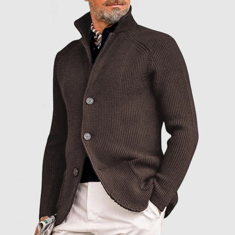 Maximilian | Stilvolles Warmes Strickvest Für Herren Mit Klassischem Knopfverschluss 5
