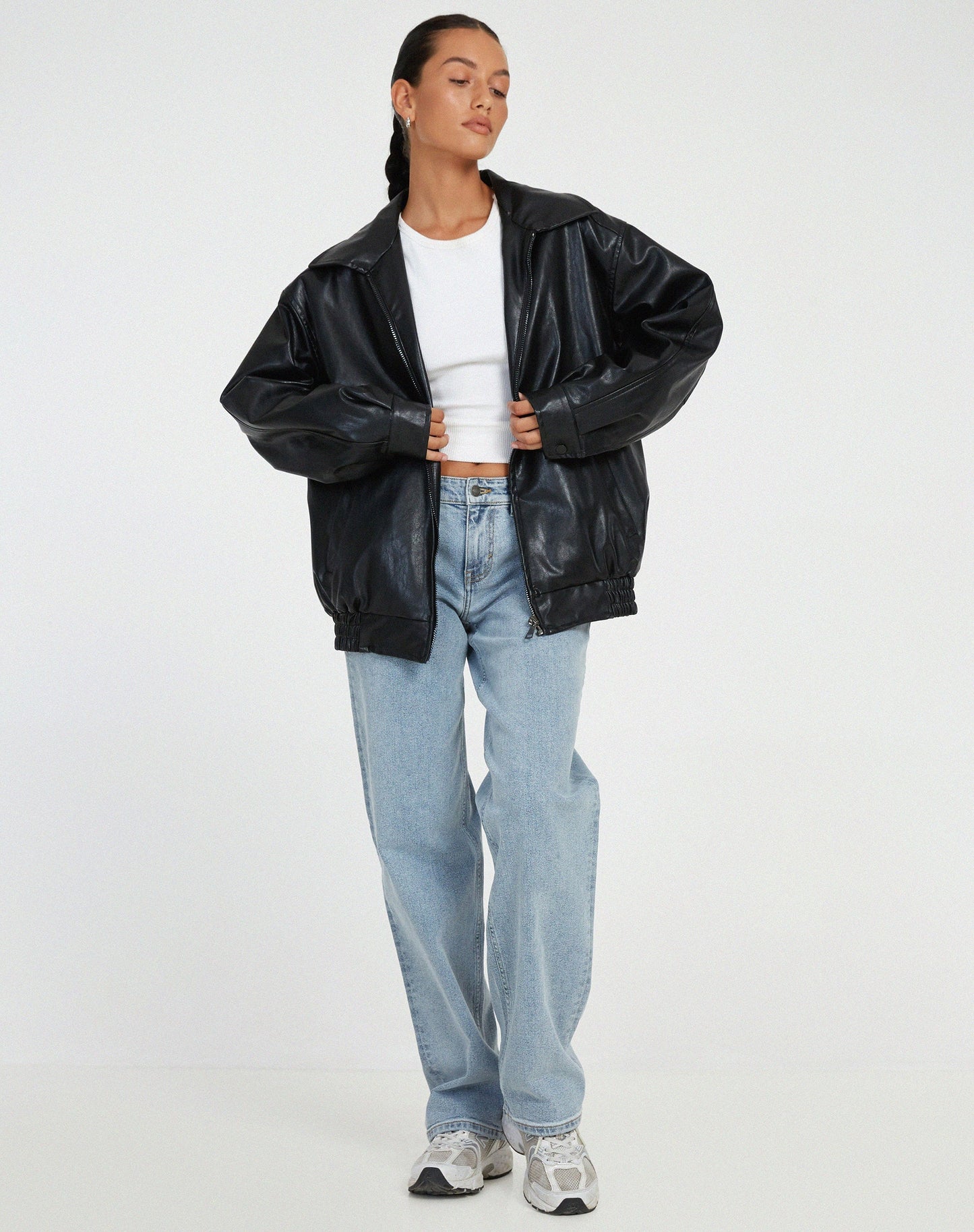 Oversized Leren Jack für Damen – Hochwertiges Leder, Vielseitig 4
