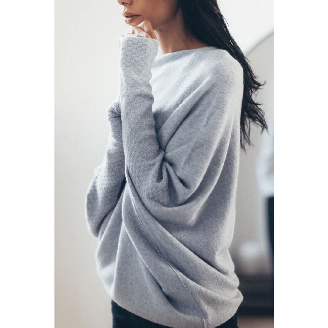 Renilda Damen Pullover – Weicher Off-Shoulder Strick, Vielseitig und Elegant 2