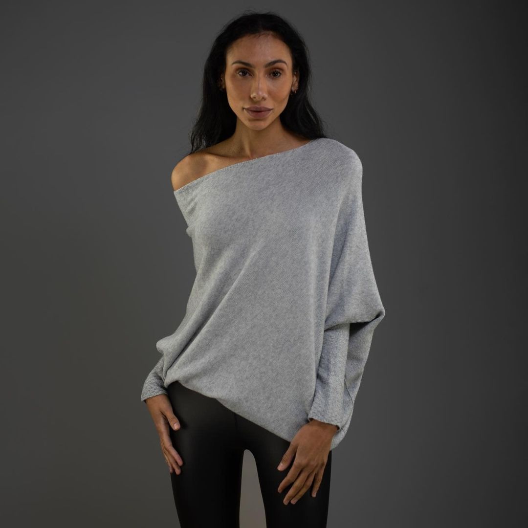 Renilda Damen Pullover – Weicher Off-Shoulder Strick, Vielseitig und Elegant 3