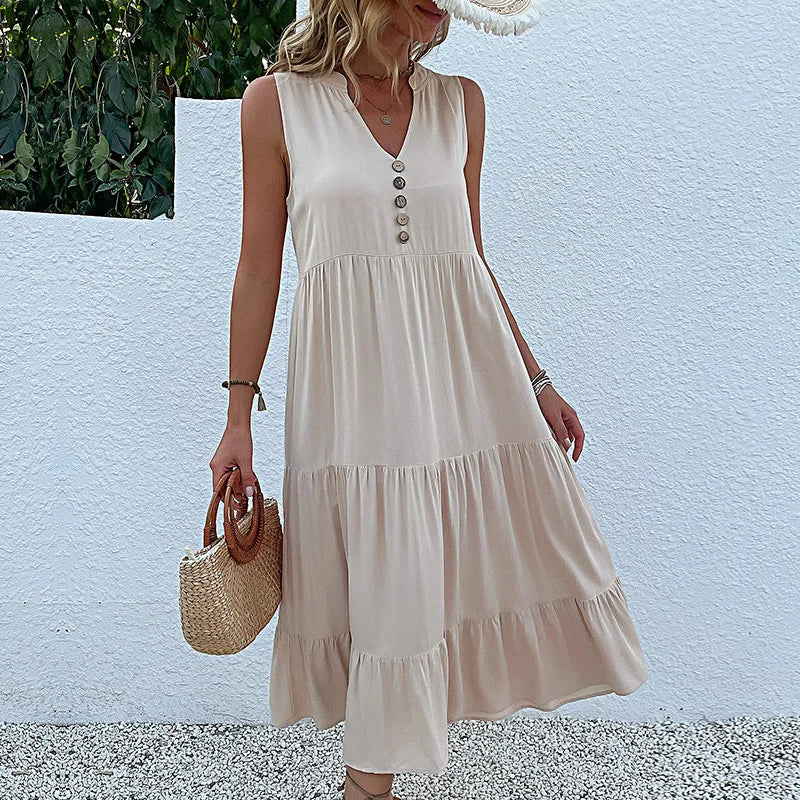 Variant image for Alma | Leichtes Maxikleid Damen V-Cut Für Sommer, Luftig & Elegant-33